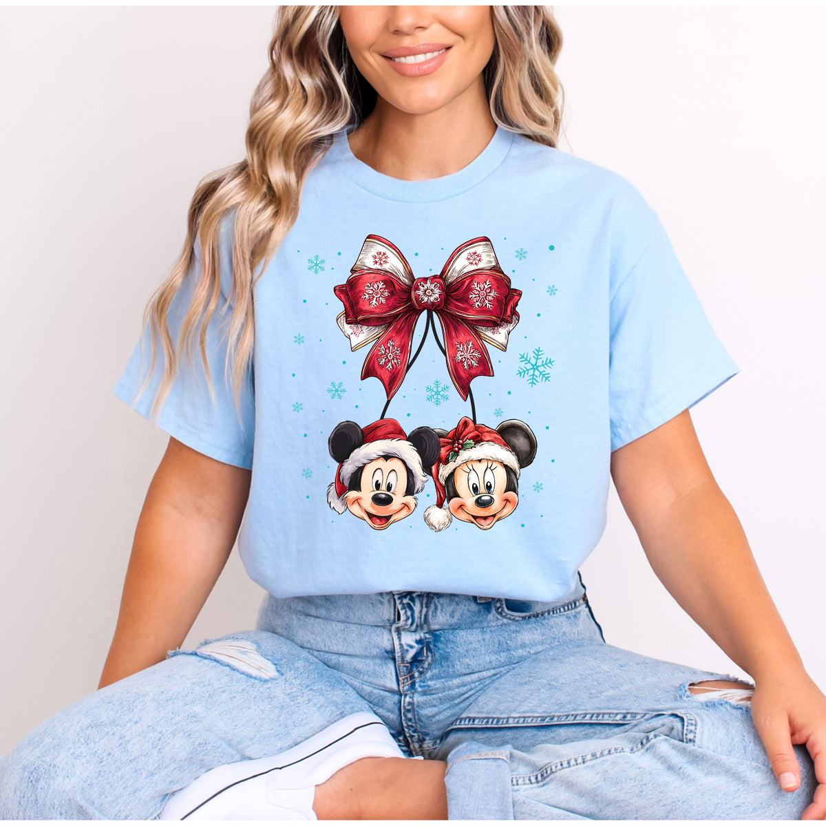 MICKEY AND MINNIE CHRISTMAS BELLS T.SHIRT