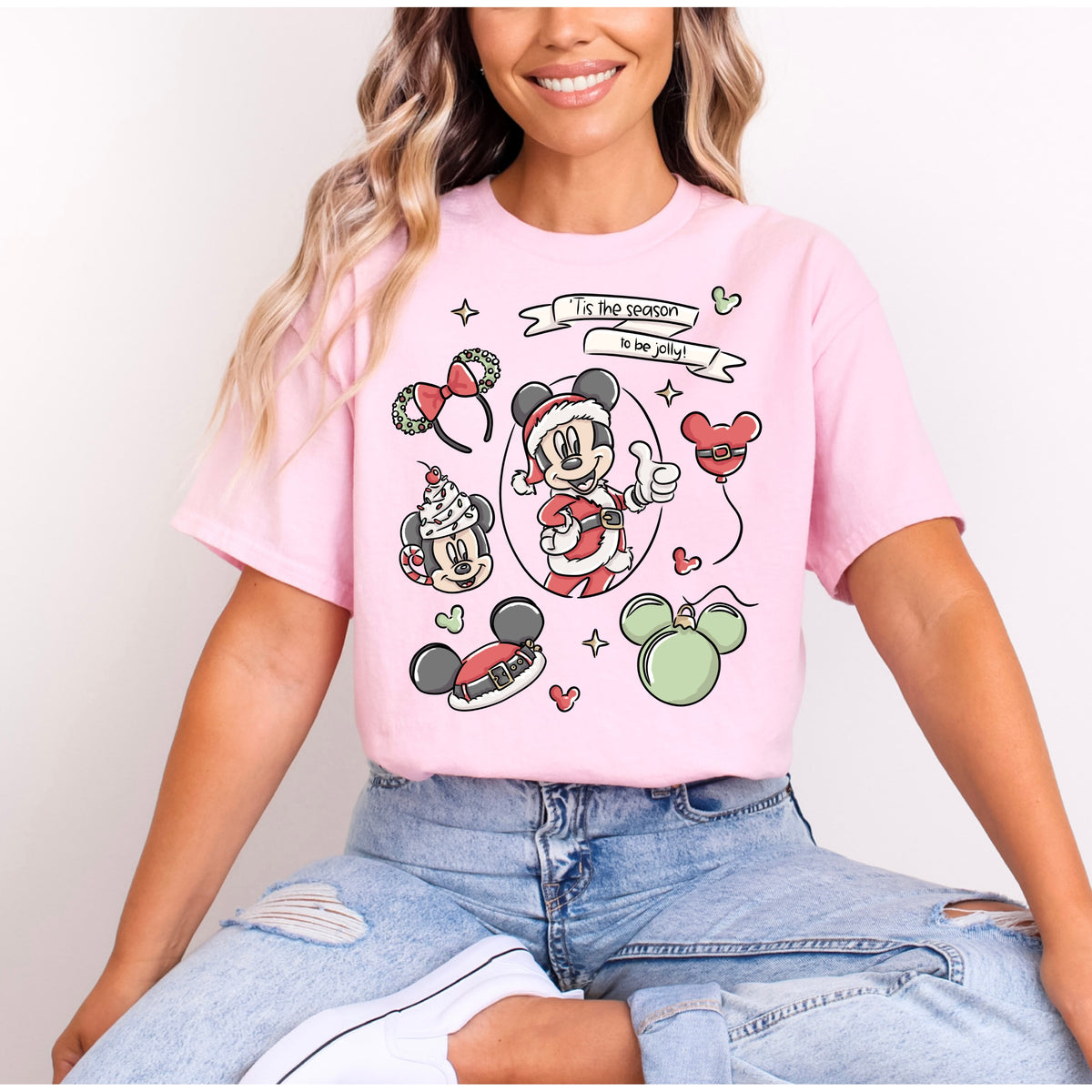 MICKEY TIS THE SEASON TO BE JOLLY T.SHIRT
