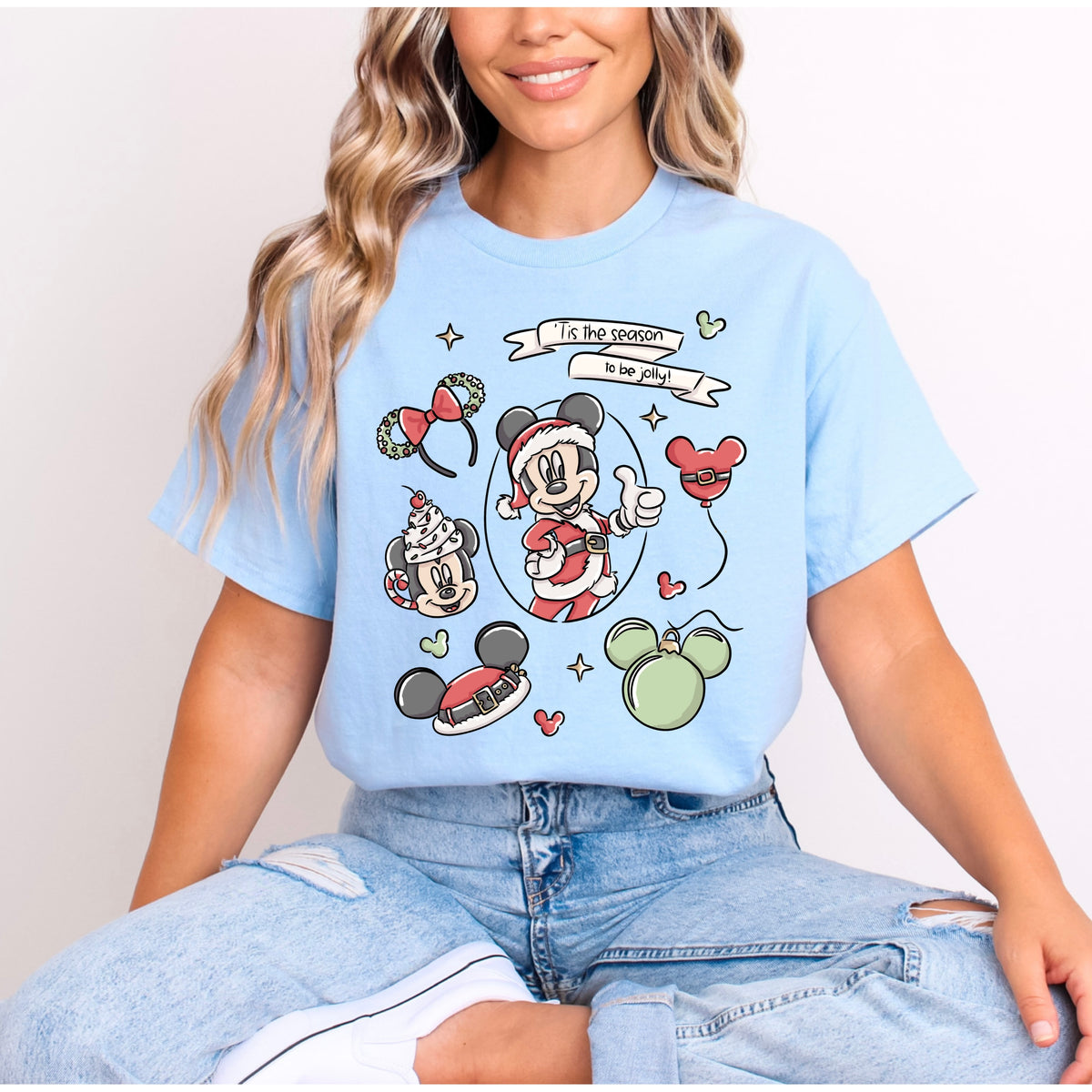 MICKEY TIS THE SEASON TO BE JOLLY T.SHIRT