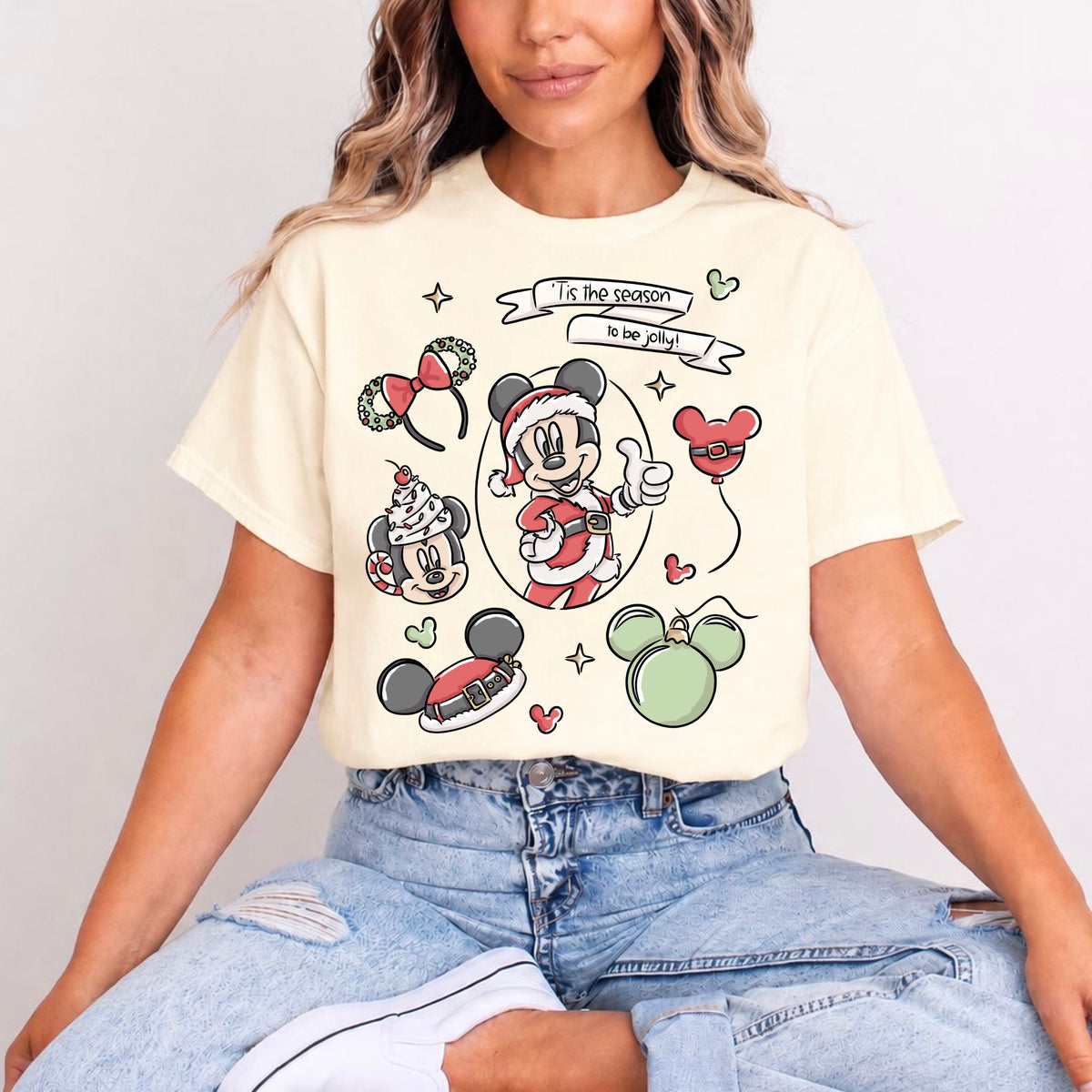 MICKEY TIS THE SEASON TO BE JOLLY T.SHIRT