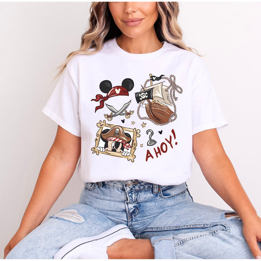 PIRATES LIFE MICKEY, MICKEY HAT EARS T.SHIRT