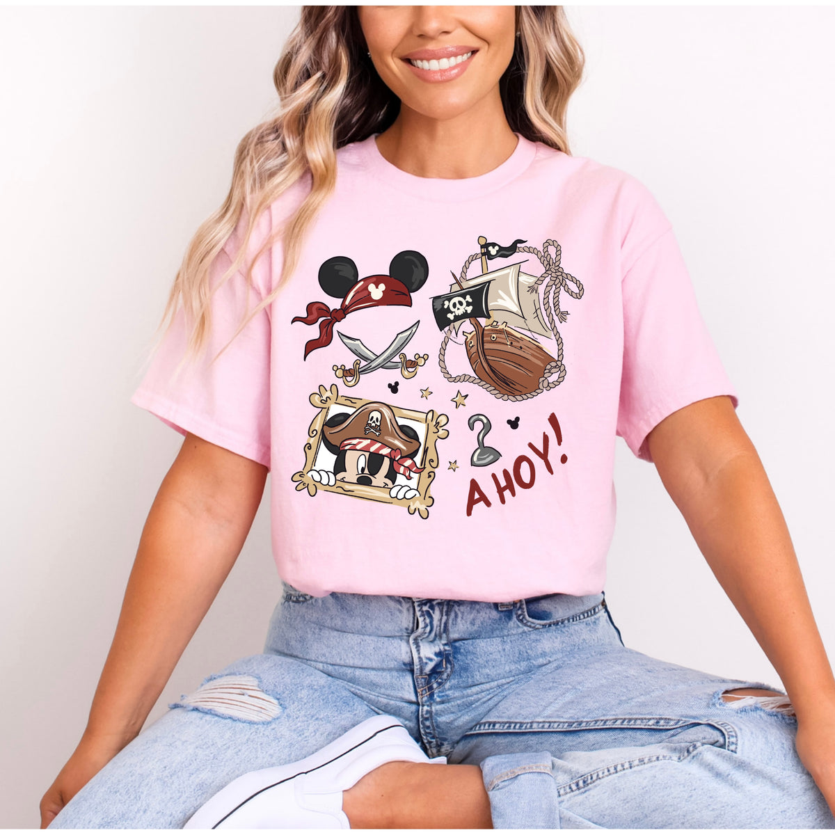 PIRATES LIFE MICKEY, MICKEY HAT EARS T.SHIRT