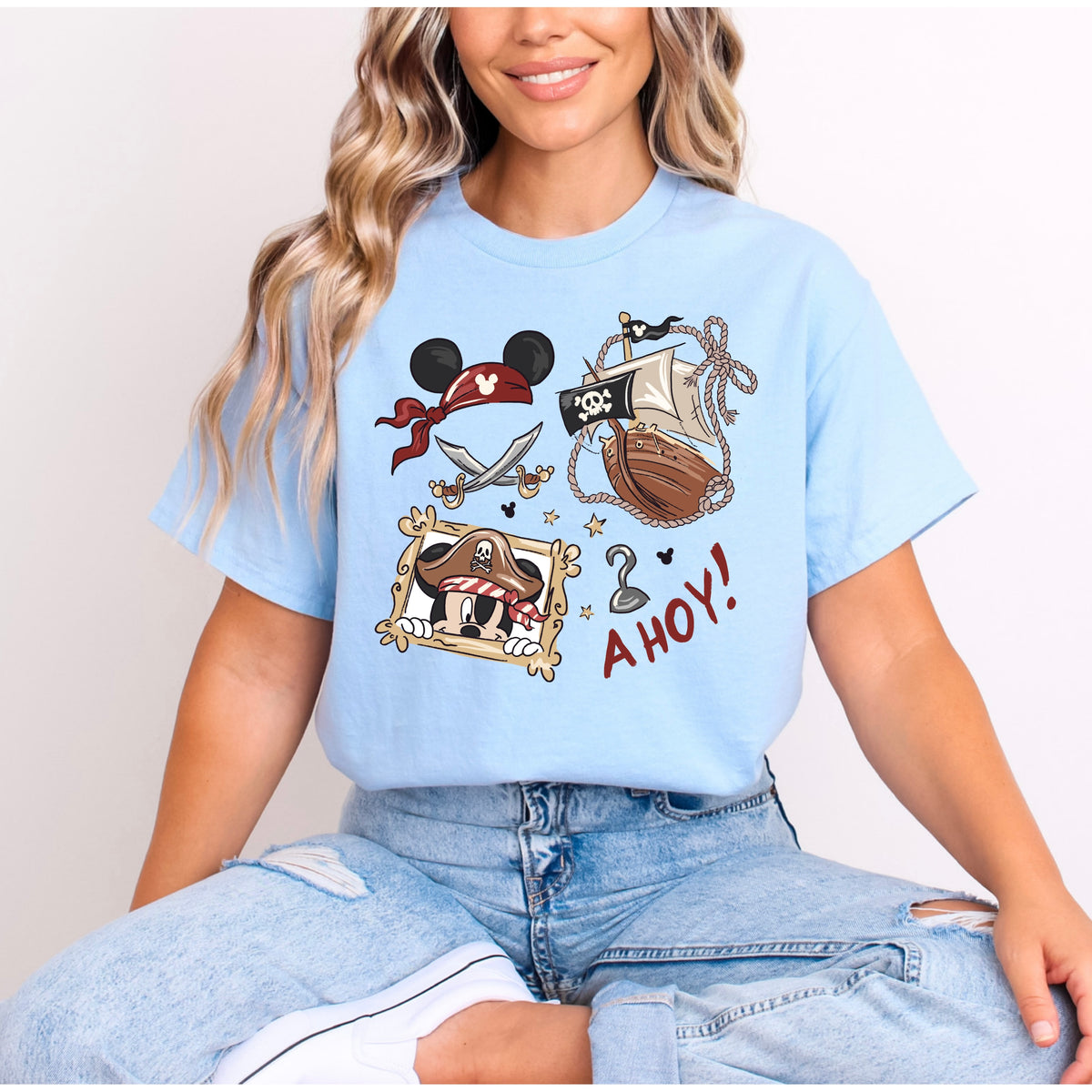 PIRATES LIFE MICKEY, MICKEY HAT EARS T.SHIRT