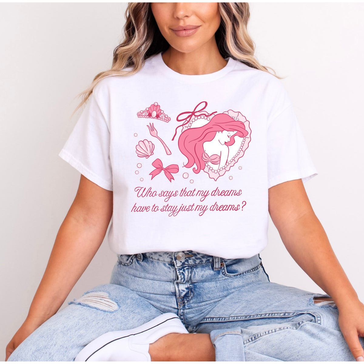 PRINCESS ARIEL PRETTY PINK T.SHIRT