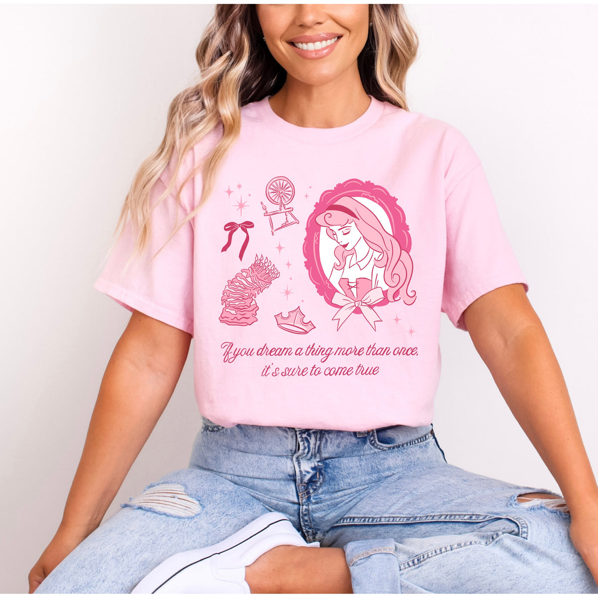 PRINCESS AURORA PRETTY PINK T.SHIRT