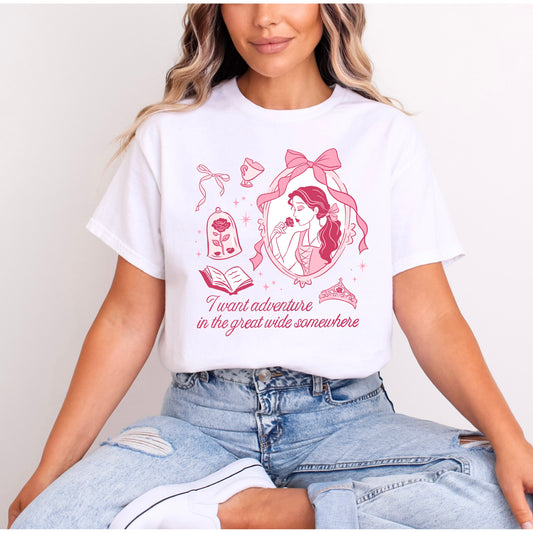 PRINCESS BELLE PRETTY PINK T.SHIRT