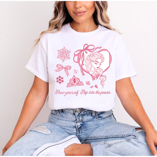 PRINCESS ELSA PRETTY PINK T.SHIRT