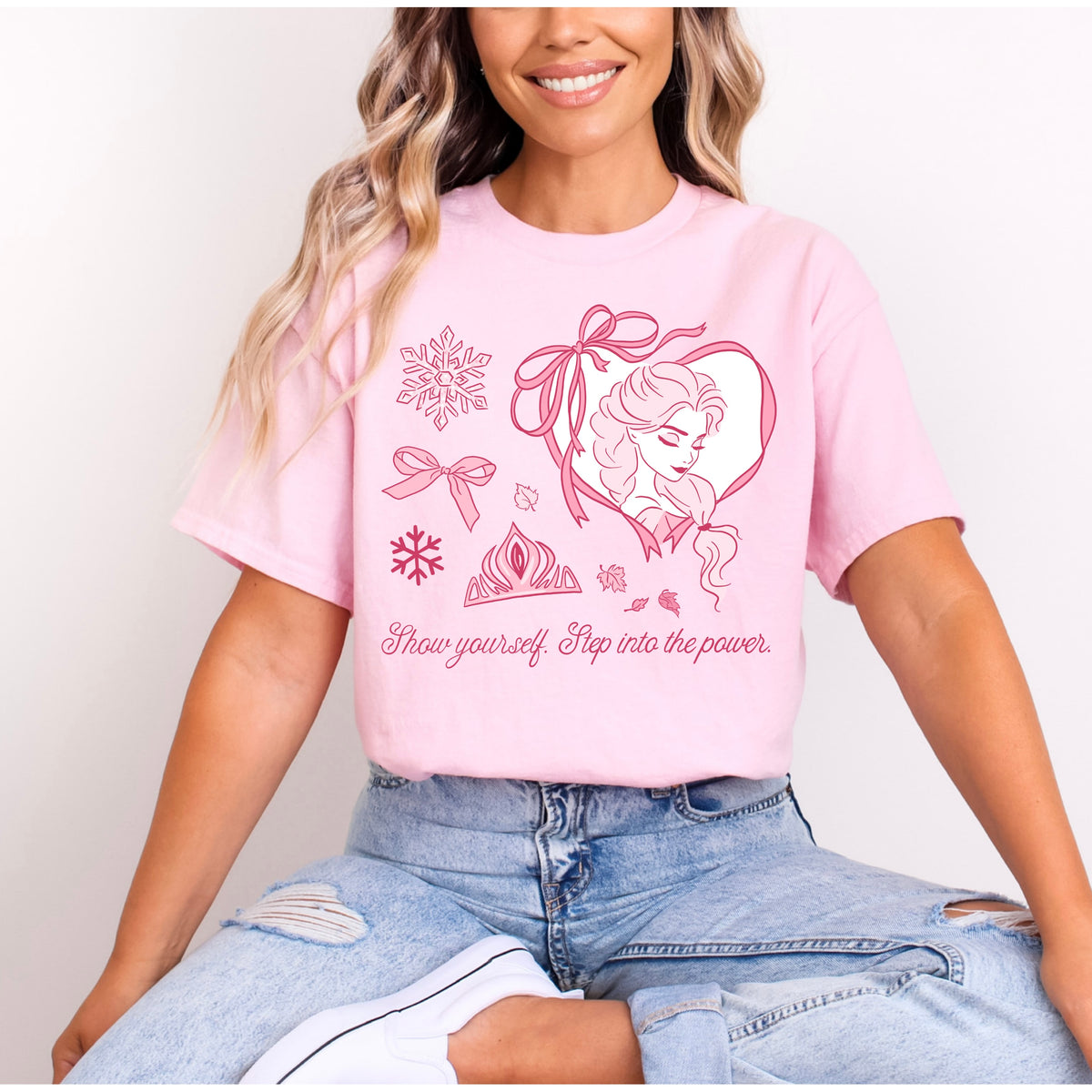 PRINCESS ELSA PRETTY PINK T.SHIRT