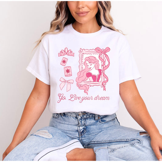 PRINCESS RAPUNZEL PRETTY PINK T.SHIRT