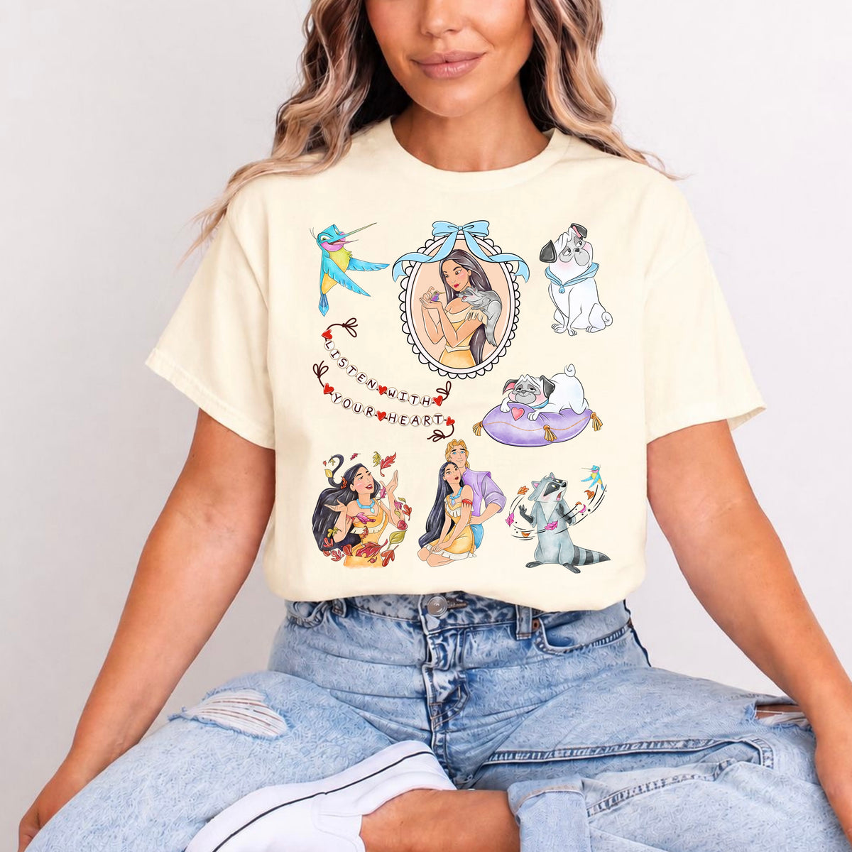 POCAHONTAS MAGICAL LOCKET T.SHIRT