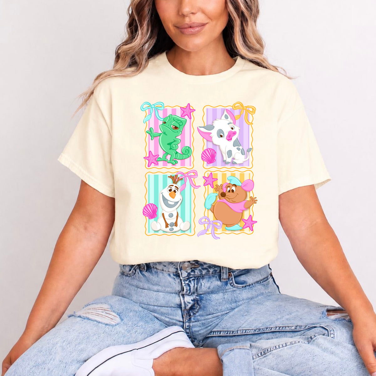 PASCAL, GUS GUS, OLAF AND PUA SEASIDE CUTIES T.SHIRT