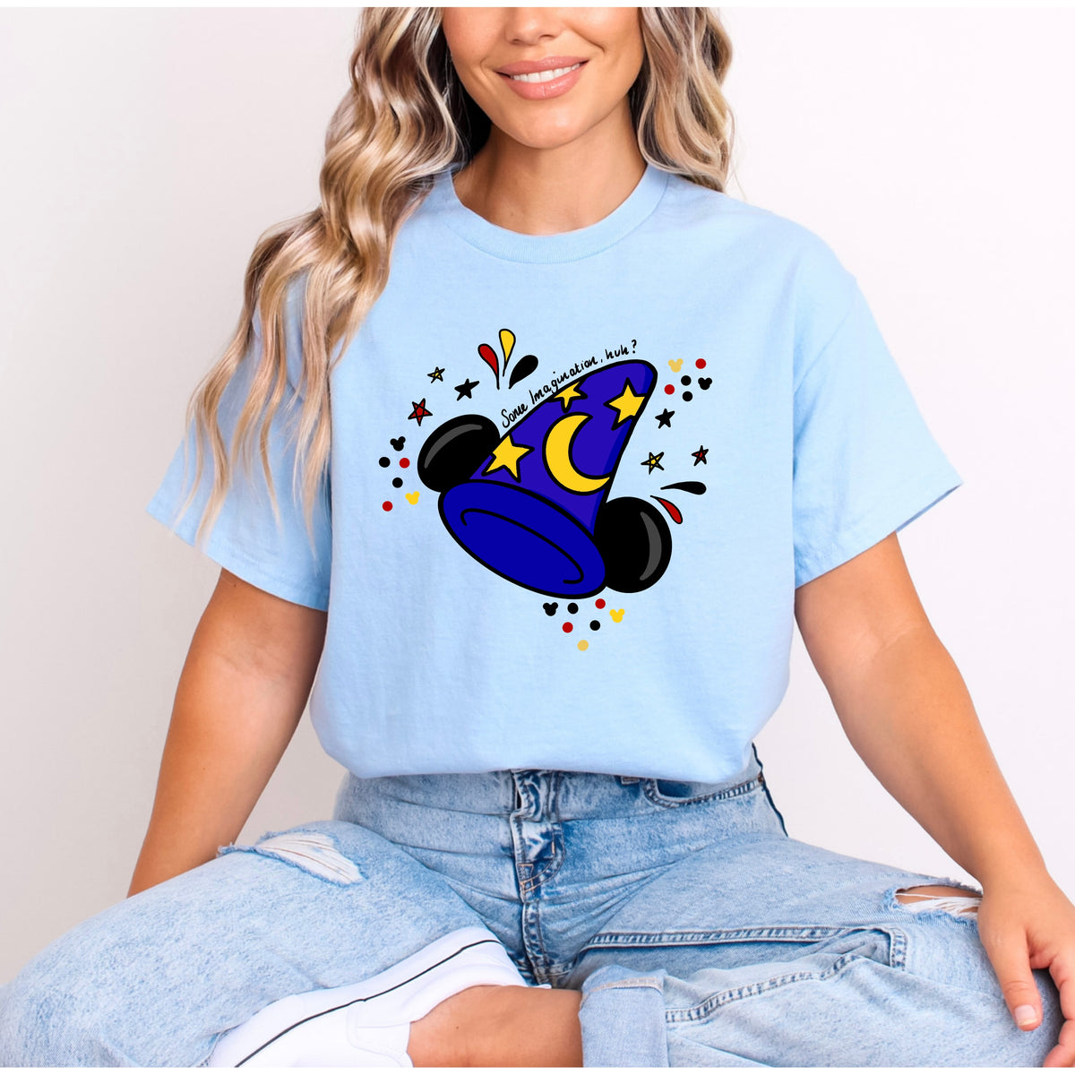 BLUE SORCERER MICKEY FANTASMIC T.SHIRT Design No. 2