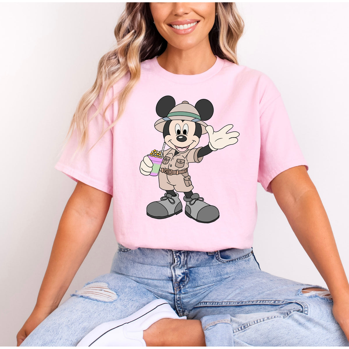 SAFARI MICKEY NIGHT BLOSSOM ANIMAL KINGDOM T.SHIRT Design No. 8