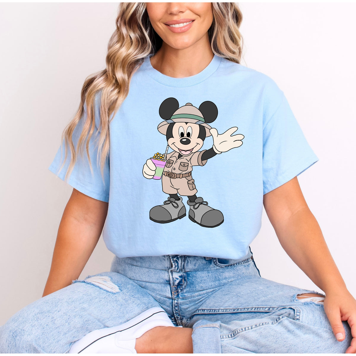 SAFARI MICKEY NIGHT BLOSSOM ANIMAL KINGDOM T.SHIRT Design No. 8