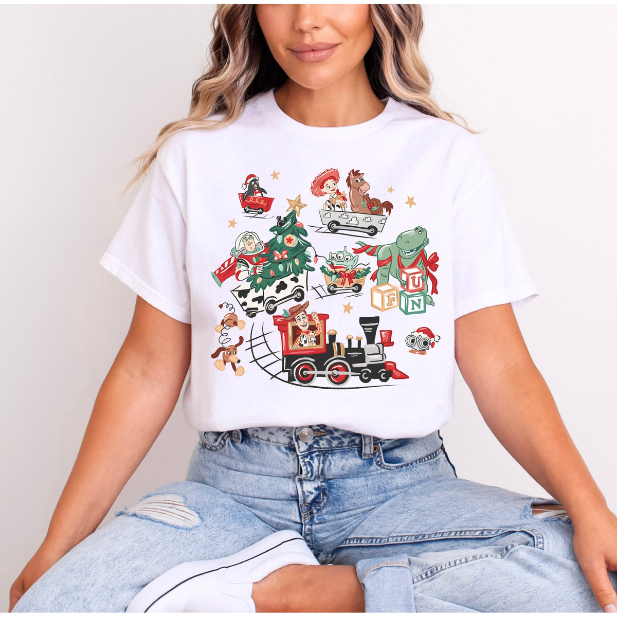 TOY STORY CHRISTMAS TRAIN T.SHIRT Design No. 108