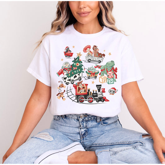 TOY STORY CHRISTMAS TRAIN T.SHIRT