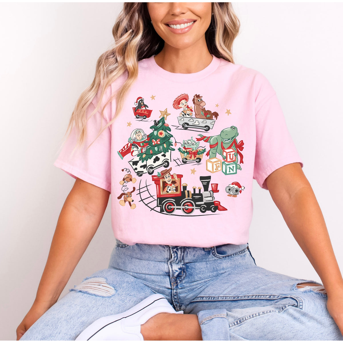 TOY STORY CHRISTMAS TRAIN T.SHIRT Design No. 108