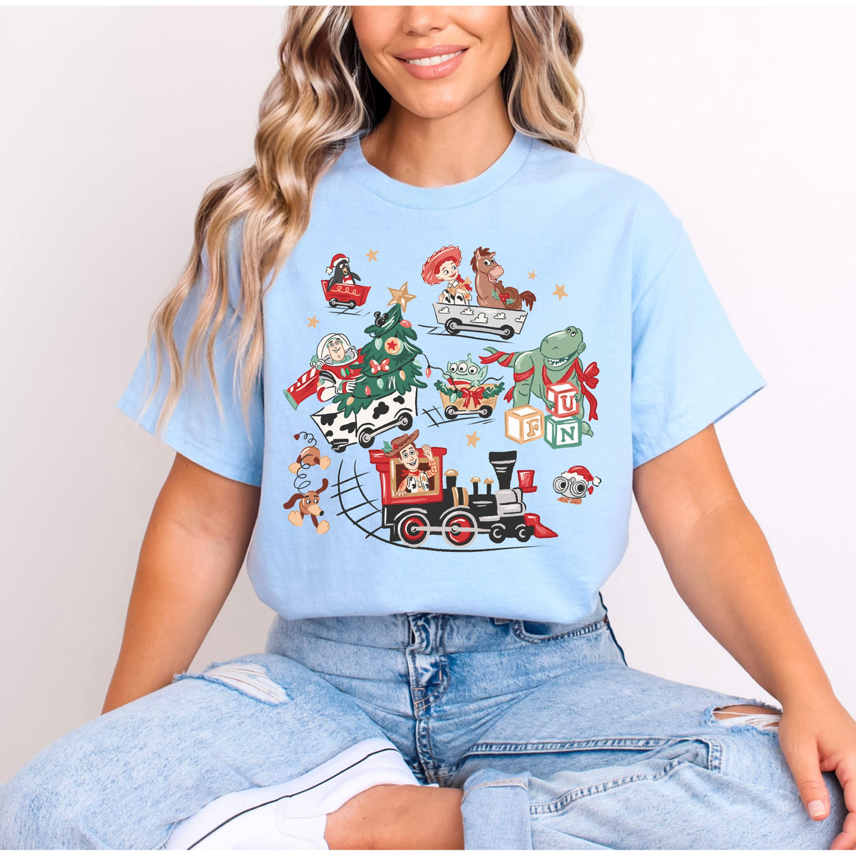 TOY STORY CHRISTMAS TRAIN T.SHIRT Design No. 108
