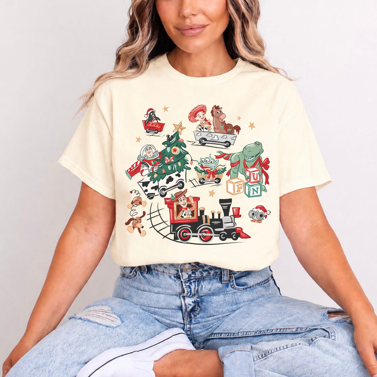 TOY STORY CHRISTMAS TRAIN T.SHIRT Design No. 108