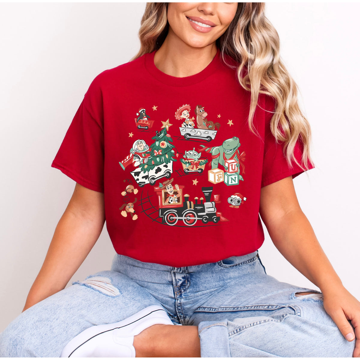 TOY STORY CHRISTMAS TRAIN T.SHIRT Design No. 108