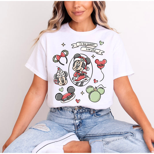 MINNIE TIS THE SEASON TO BE JOLLY T.SHIRT