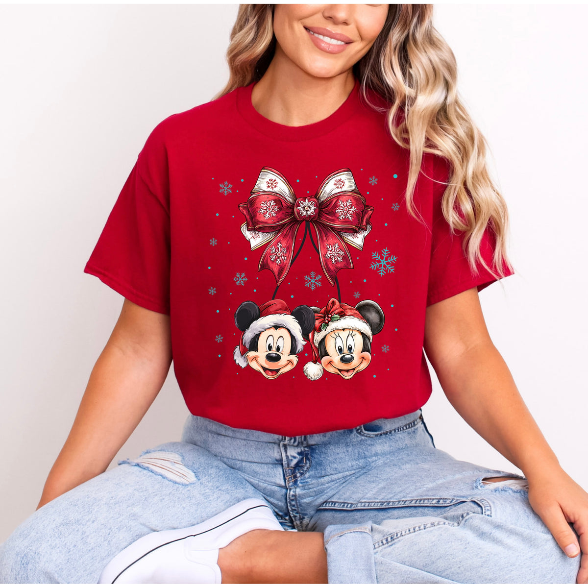 MICKEY AND MINNIE CHRISTMAS BELLS T.SHIRT