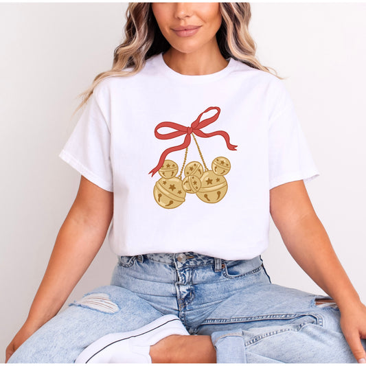 MICKEY BELLS RED BOW T.SHIRT
