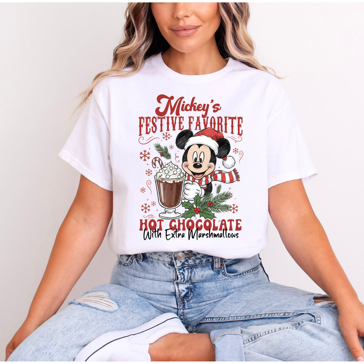 MICKEY FESTIVE HOT CHOCOLATE T.SHIRT