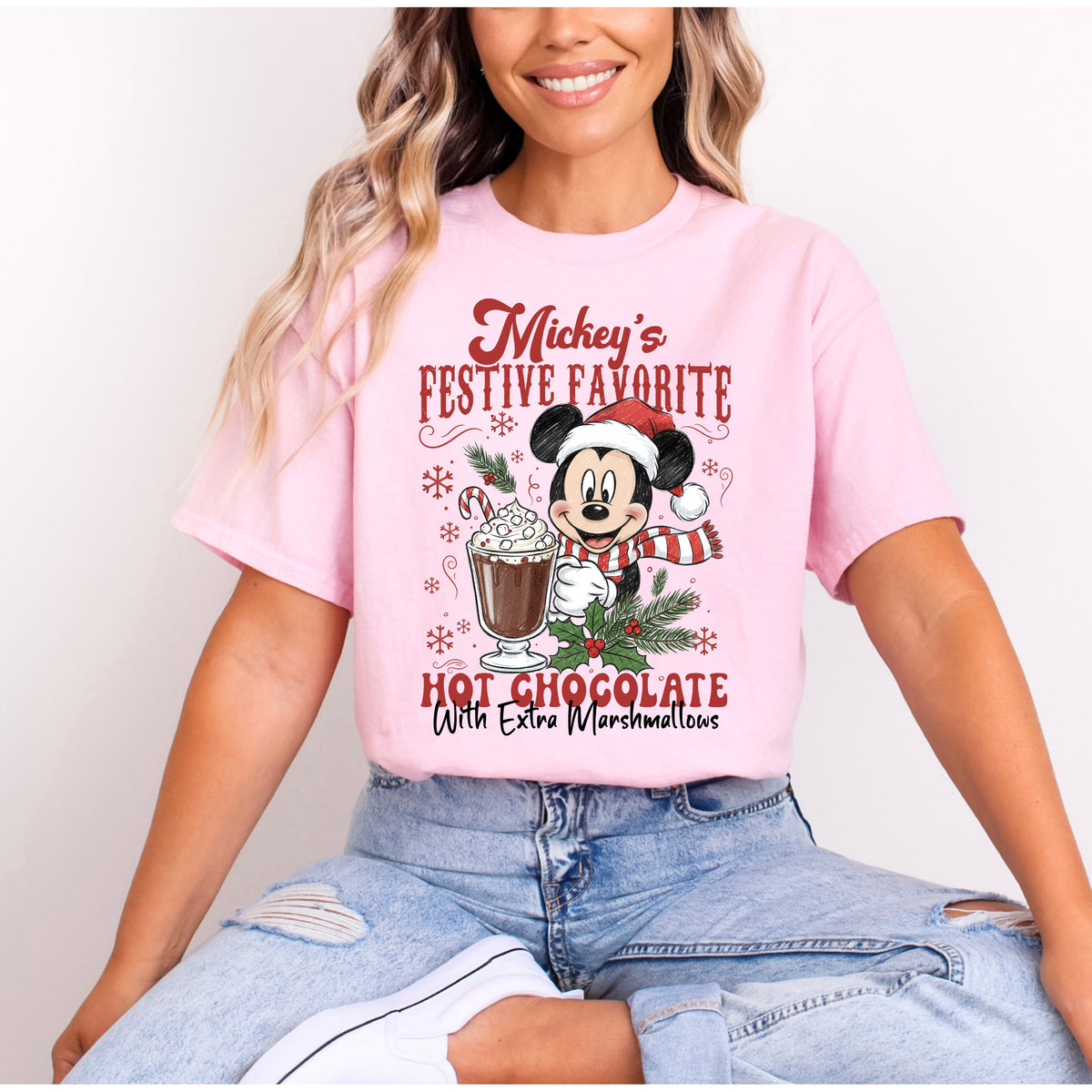 MICKEY FESTIVE HOT CHOCOLATE T.SHIRT