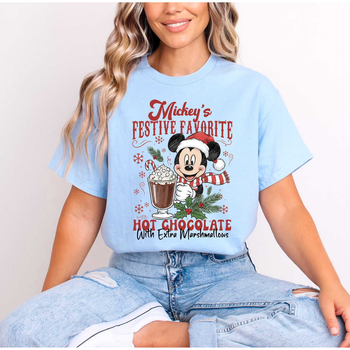 MICKEY FESTIVE HOT CHOCOLATE T.SHIRT