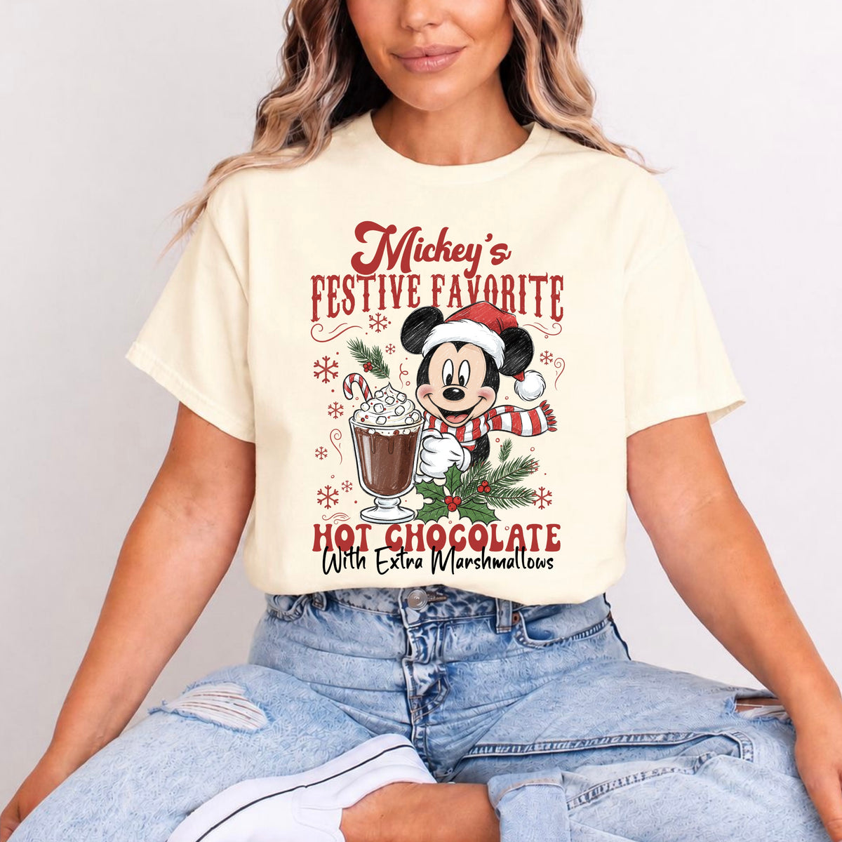 MICKEY FESTIVE HOT CHOCOLATE T.SHIRT