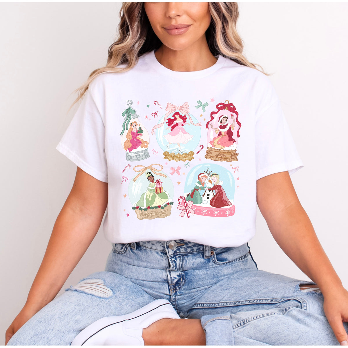 PRINCESS CHRISTMAS BAUBLES T.SHIRT