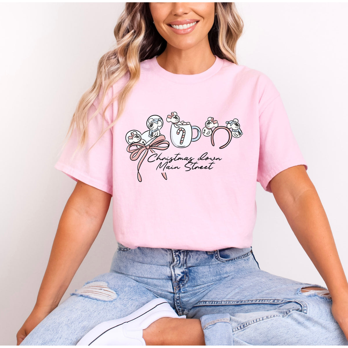CHRISTMAS COCO DOWN MAIN STREET EAR SERIES T.SHIRT