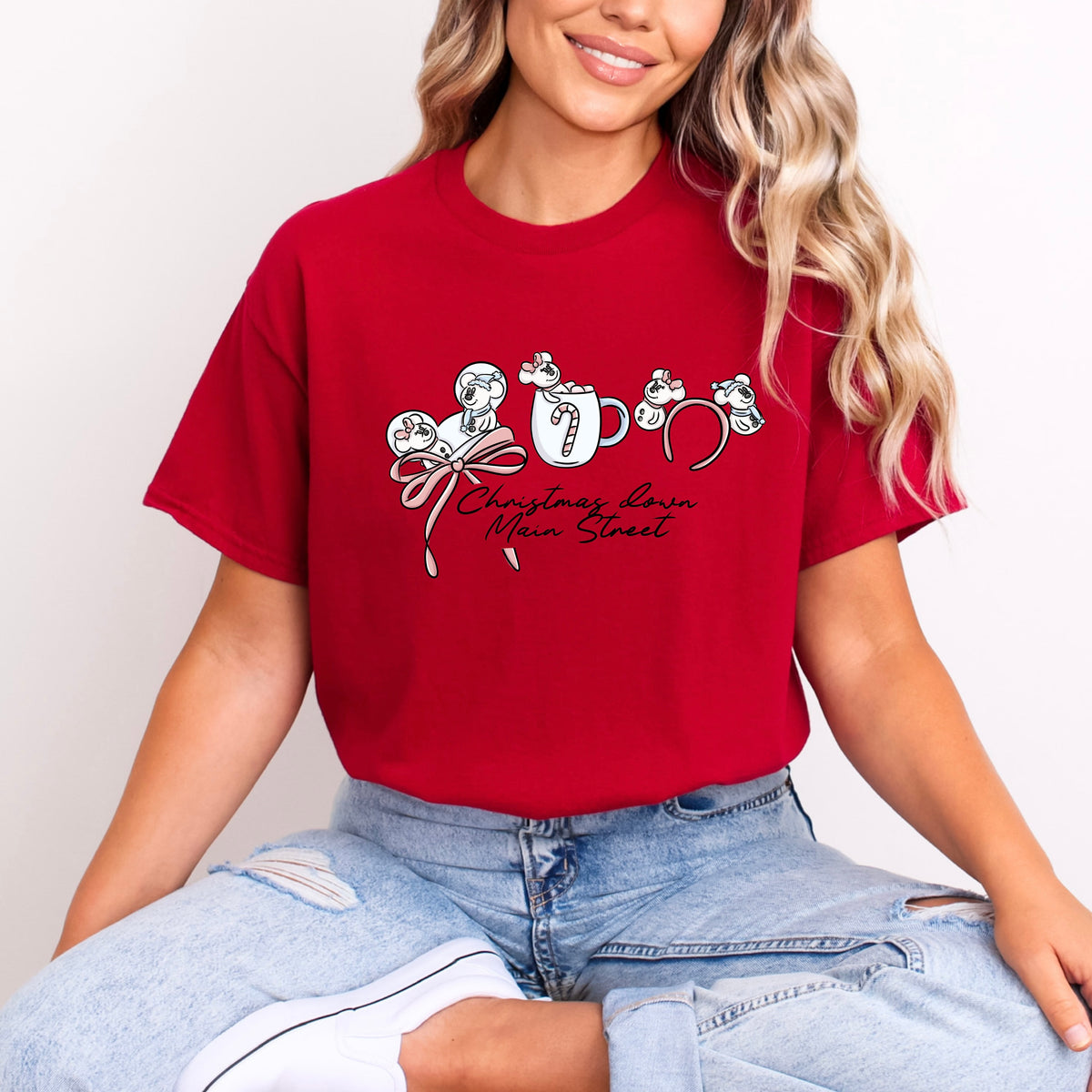 CHRISTMAS COCO DOWN MAIN STREET EAR SERIES T.SHIRT
