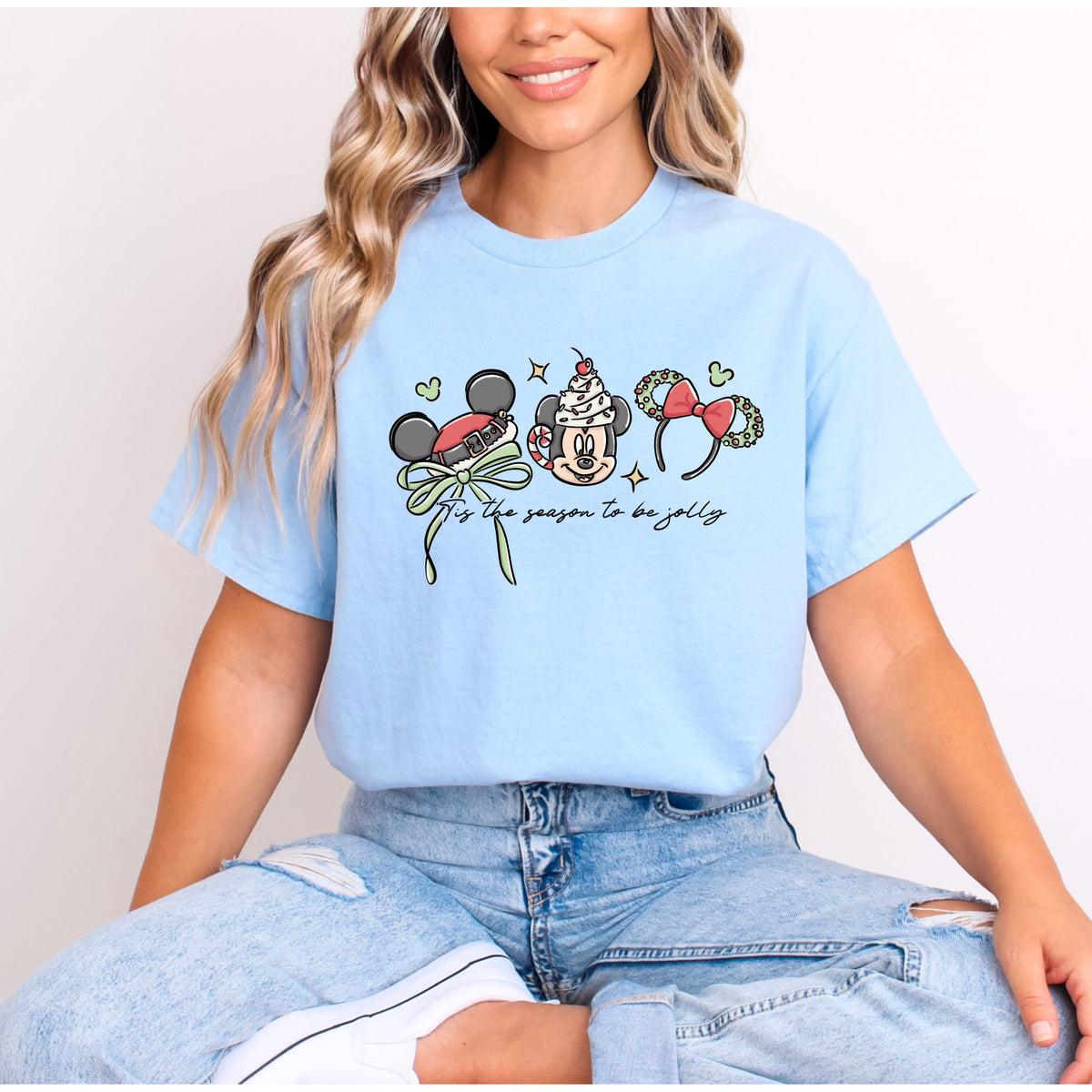 TIS THE SEASON TO BE JOLLY EAR SERIES T.SHIRT Design No. 221