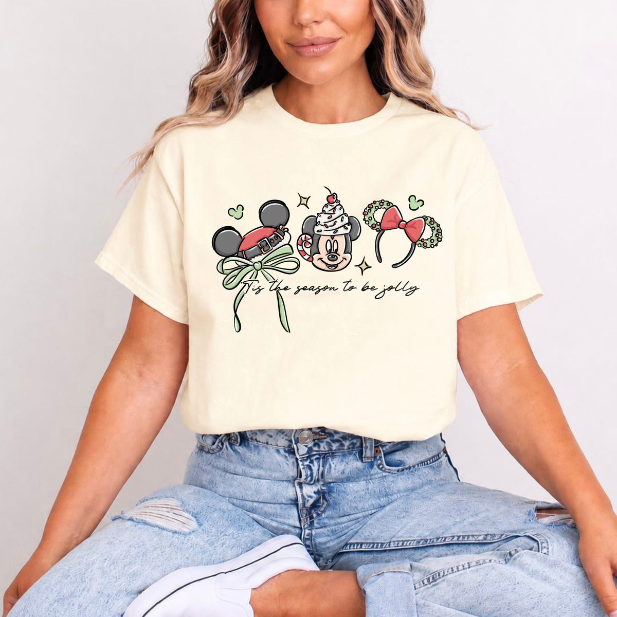 TIS THE SEASON TO BE JOLLY EAR SERIES T.SHIRT Design No. 221