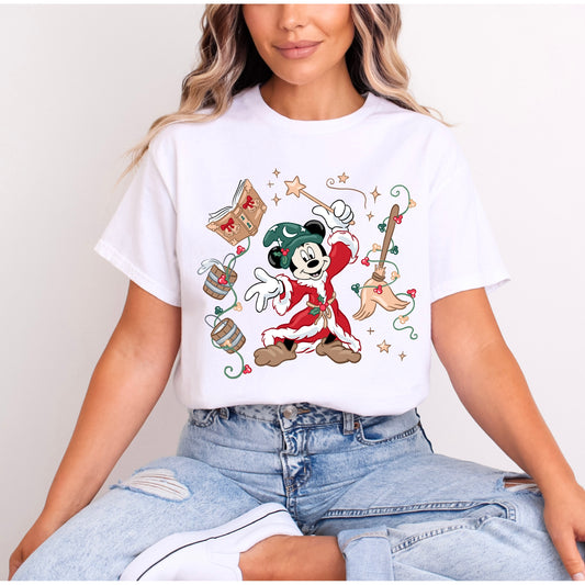 CHRISTMAS SORCERER MICKEY T.SHIRT