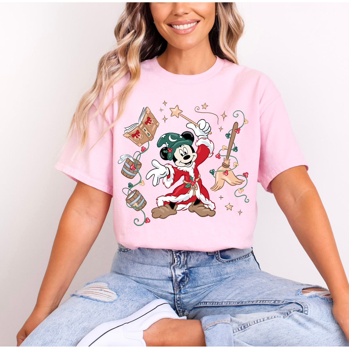 CHRISTMAS SORCERER MICKEY T.SHIRT