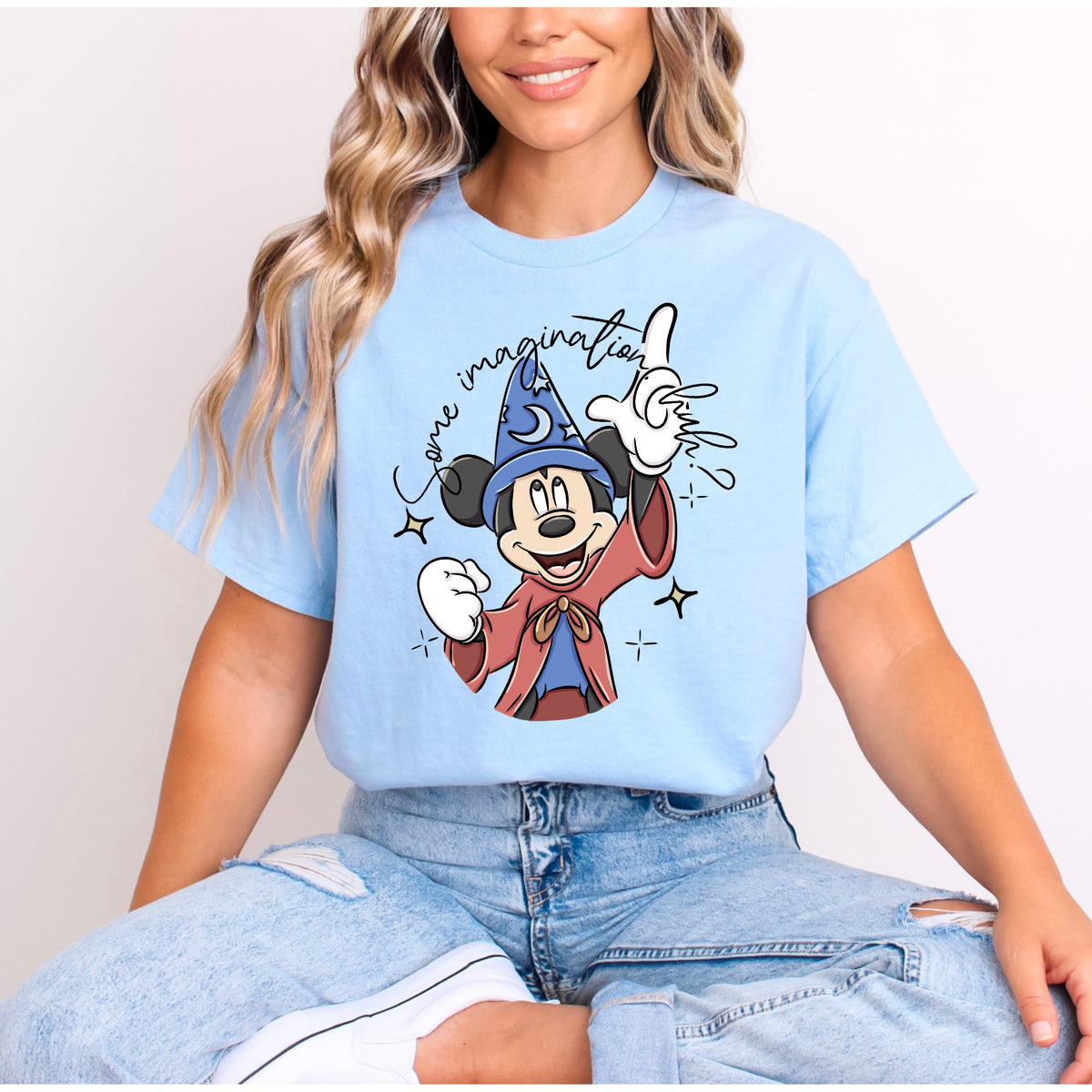 SORCERER MICKEY SOME IMAGINATION HUH? FANTASMIC T.SHIRT