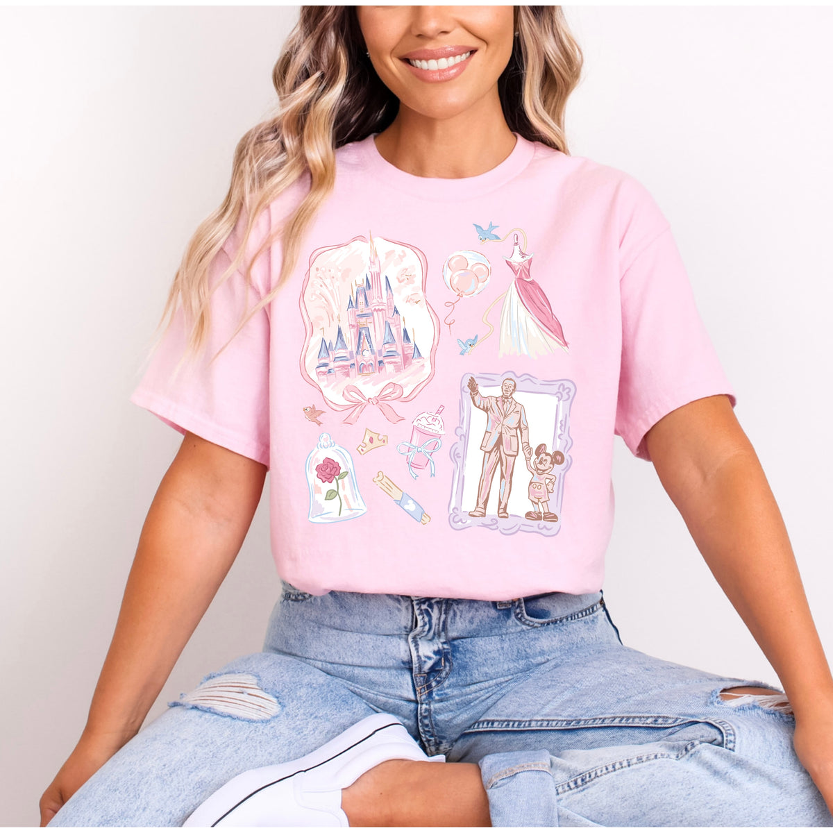 GIRLIE WALT AND MICKEY T.SHIRT