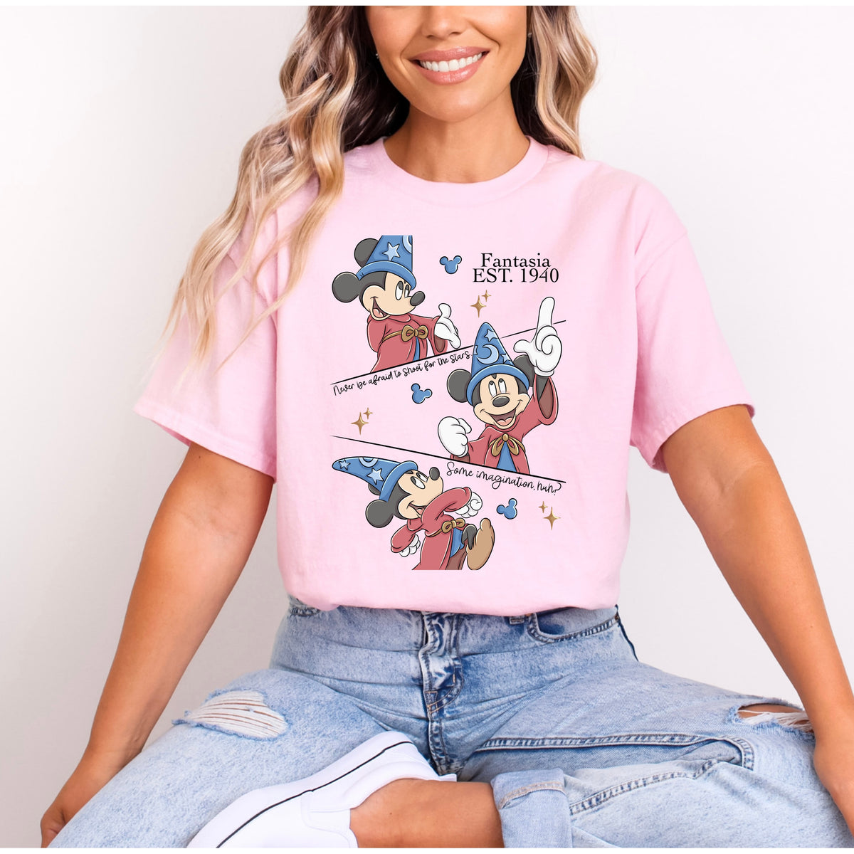 SORCERER MICKEY SHOOT FOR THE STARS T.SHIRT