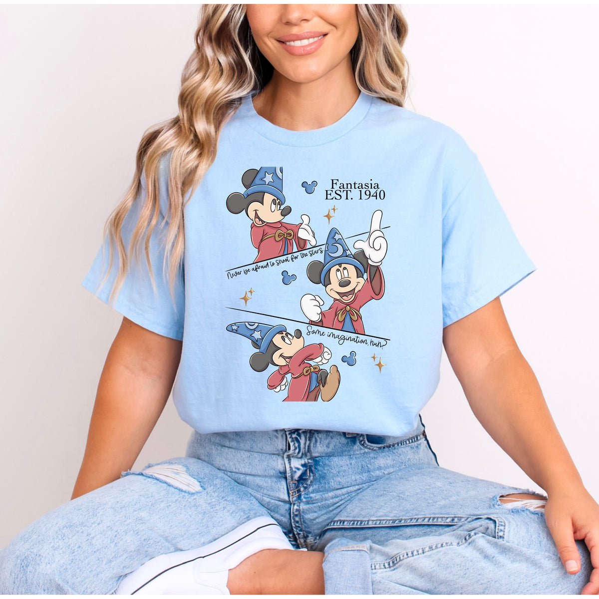SORCERER MICKEY SHOOT FOR THE STARS T.SHIRT