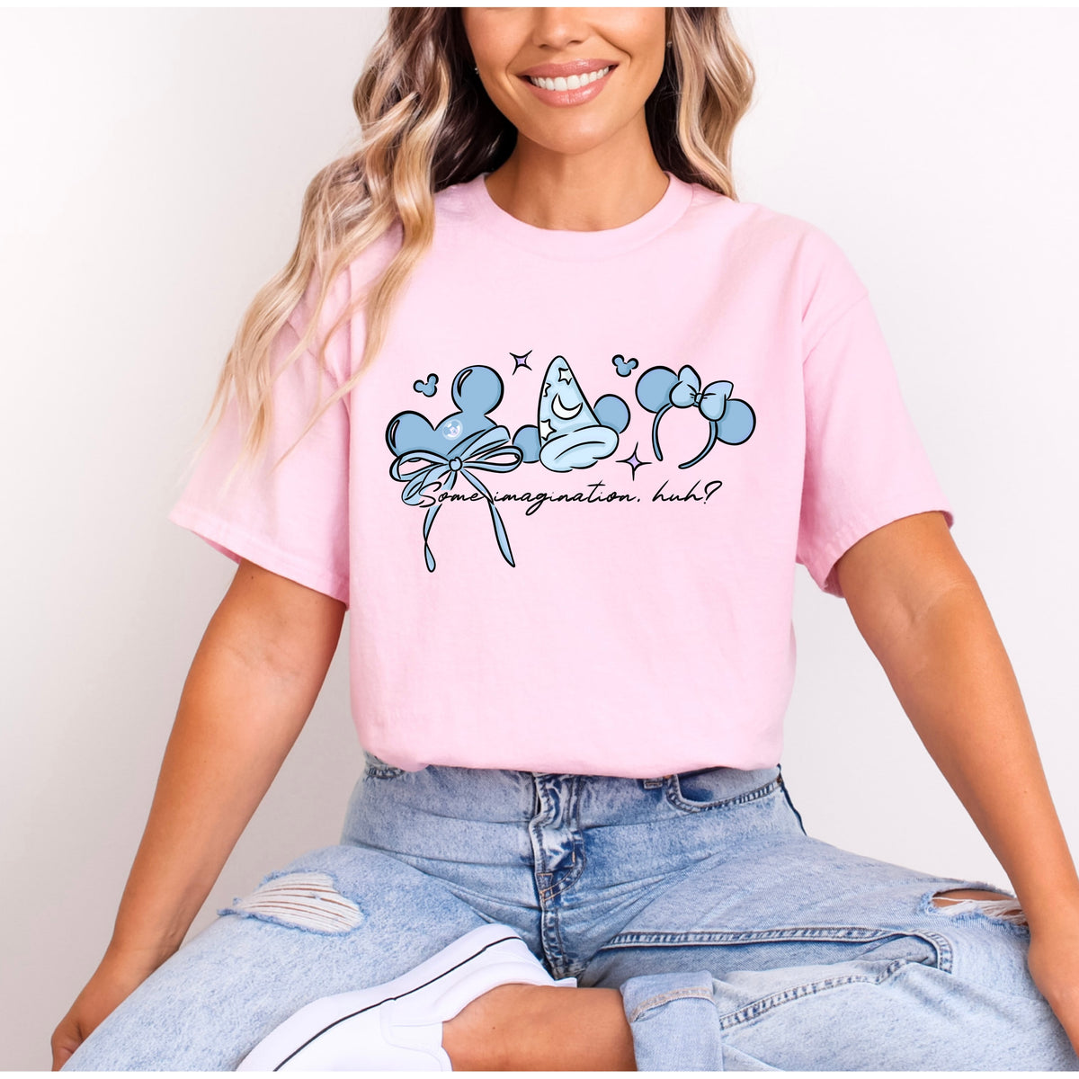 MICKEY SORCERER BABY BLUE EAR SERIES T.SHIRT