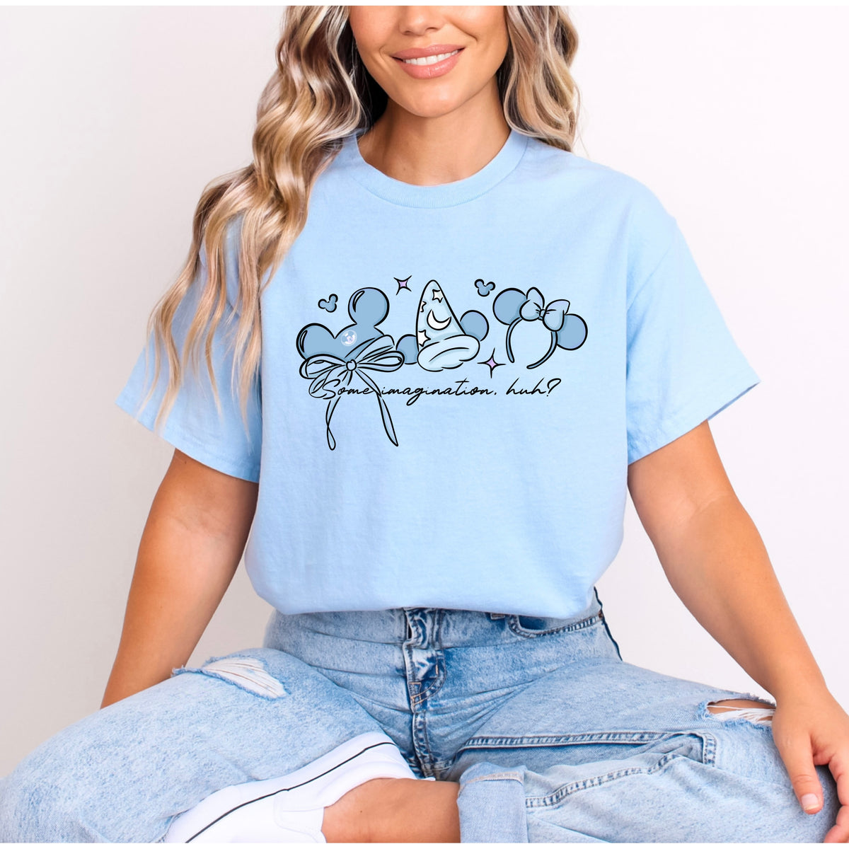 MICKEY SORCERER BABY BLUE EAR SERIES T.SHIRT