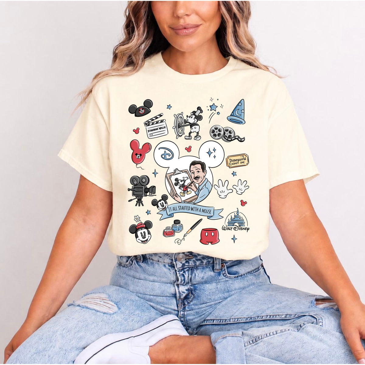 WALT CLASSICS DISNEY WORLD T.SHIRT Design No. 77