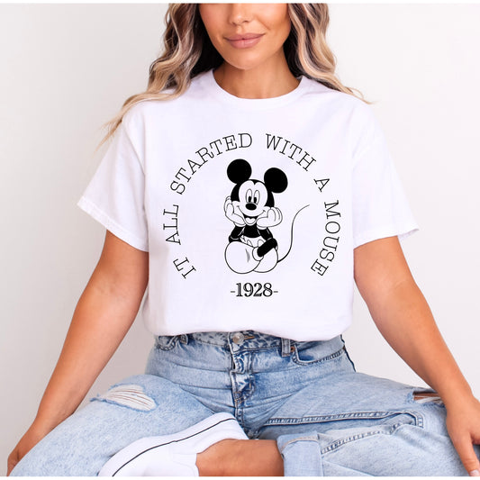 IT ALL STARTED WITH A MOUSE T.SHIRT