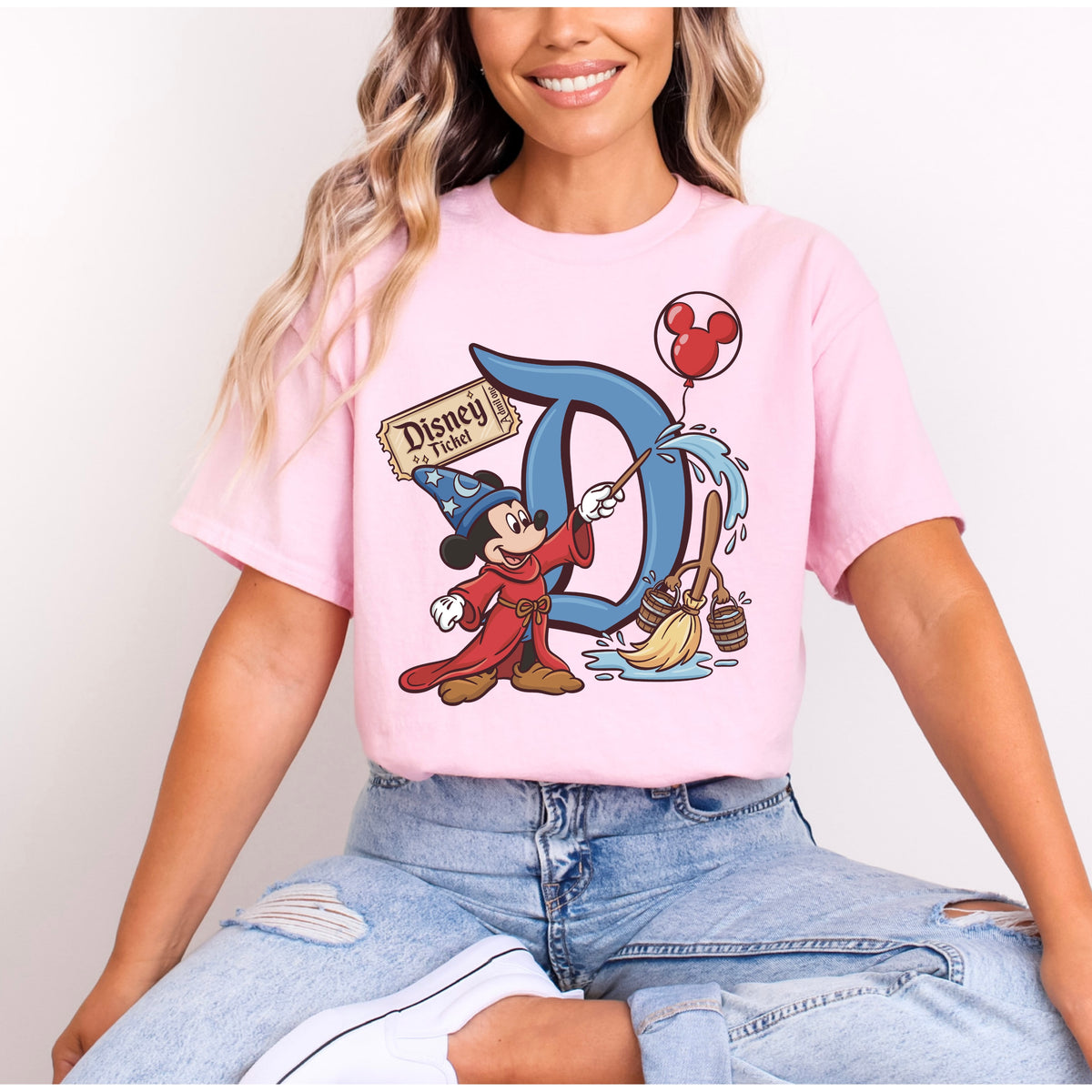 SORCERER MICKEY BLUE DISNEY D T.SHIRT Design No. 179