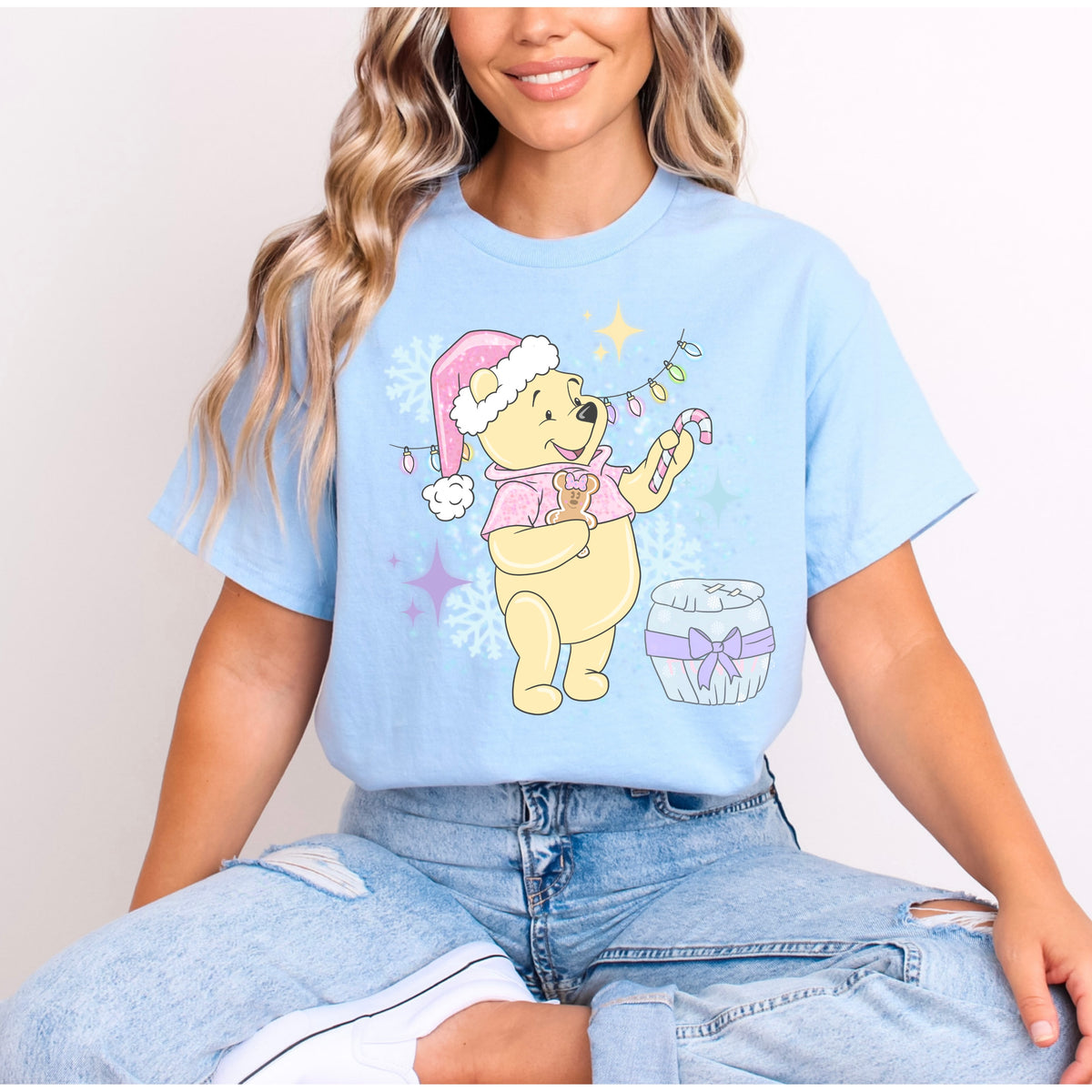 WINNIE CANDY CANE CHRISTMAS T.SHIRT Design No. 22