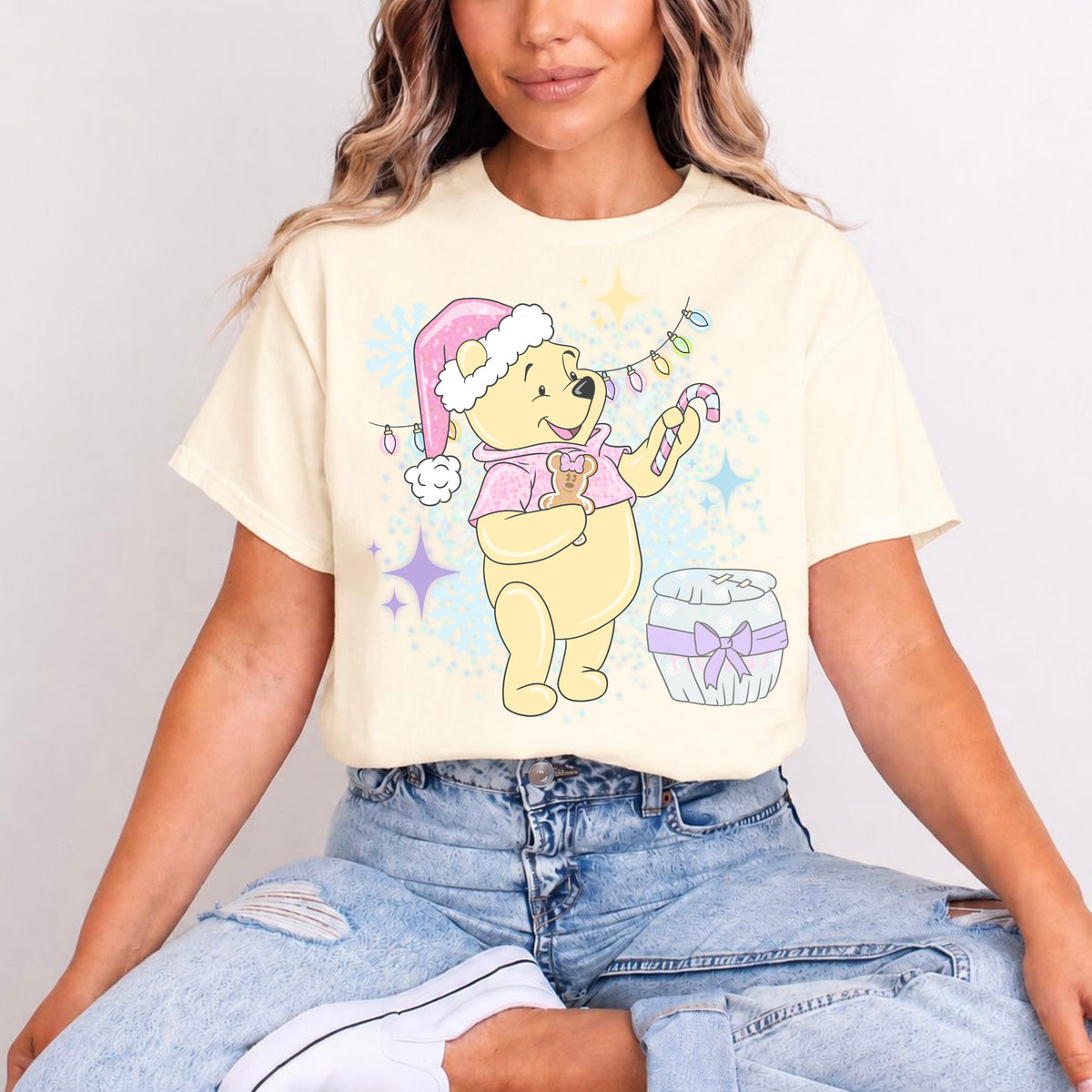 WINNIE CANDY CANE CHRISTMAS T.SHIRT Design No. 22