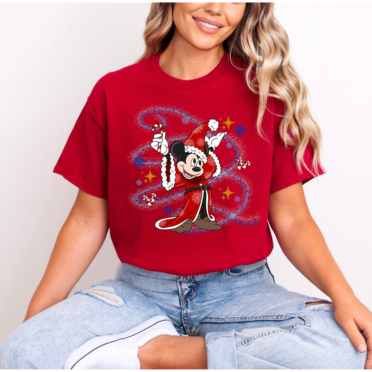 SORCERER MICKEY CHRISTMAS T.SHIRT Design No. 7